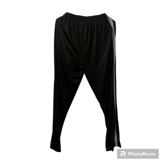 XPBX Pro Mens Black Athletic Drawstring Polyester Track Workout Pants Size Med - Picture 2 of 9